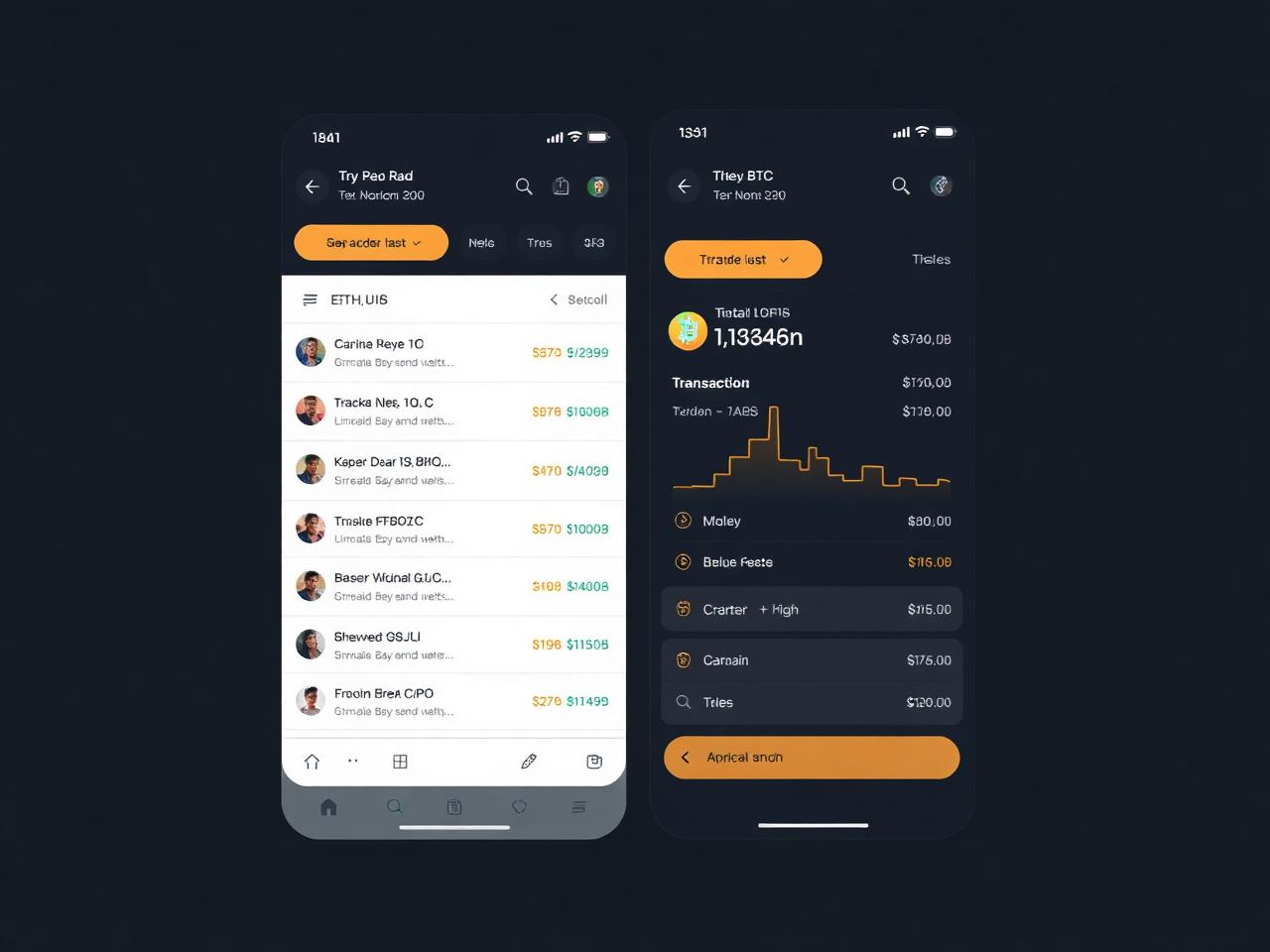 Crypto wallet tracker bot mockup