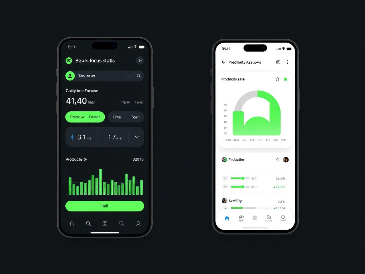 Productivity tracker bot mockup