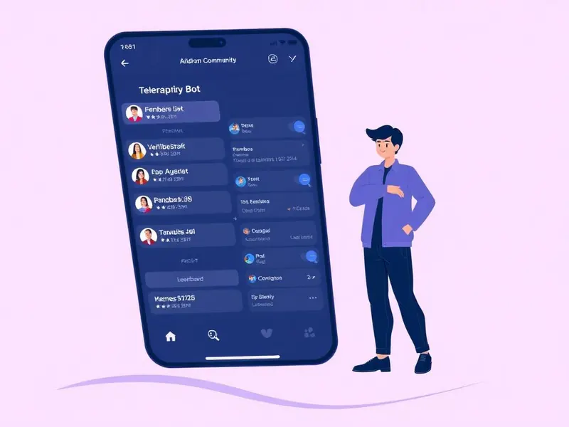 Telegram bot UI mockup